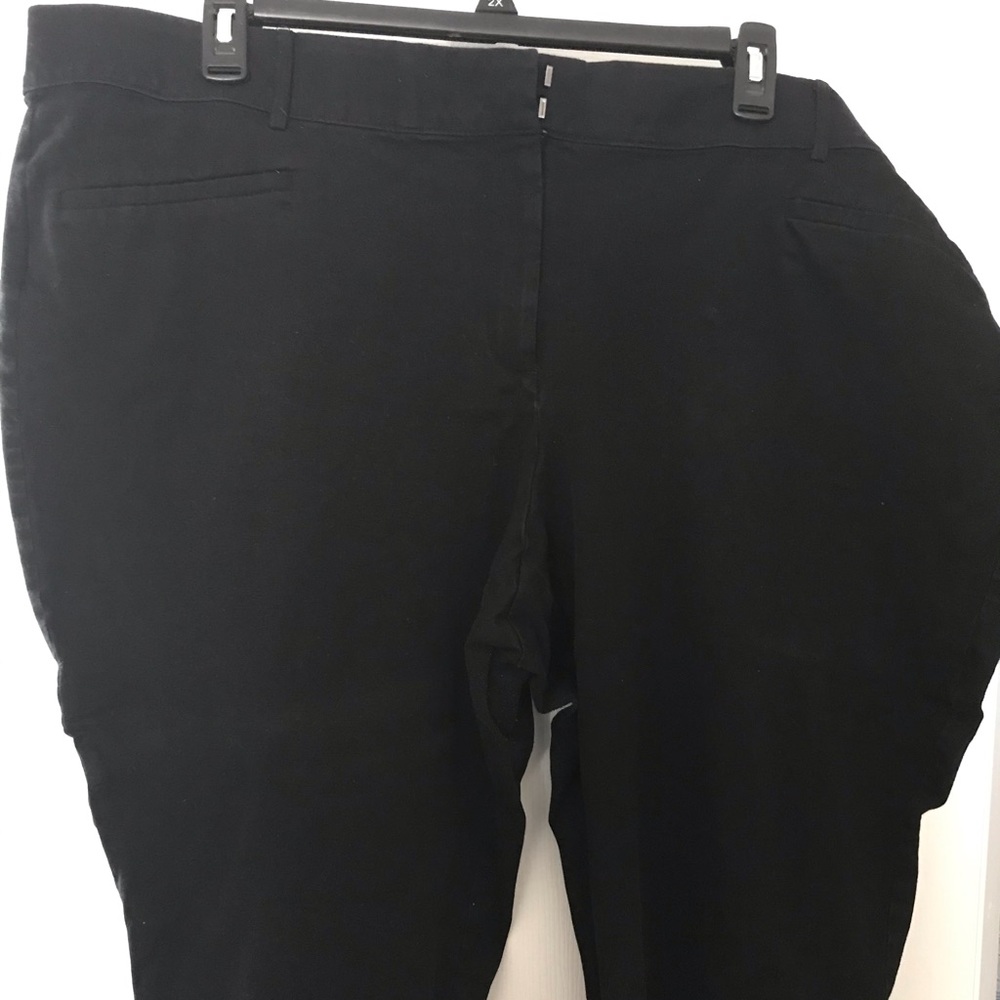 Lane Bryant, Allie Capri pants. Lots of stretch.